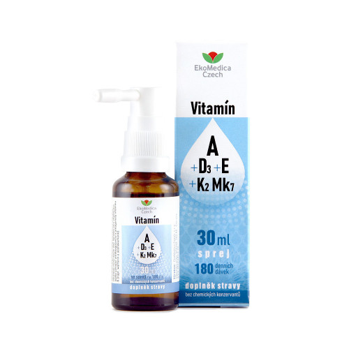 Vitamín A + D3 + E + K2 Mk7 30 ml