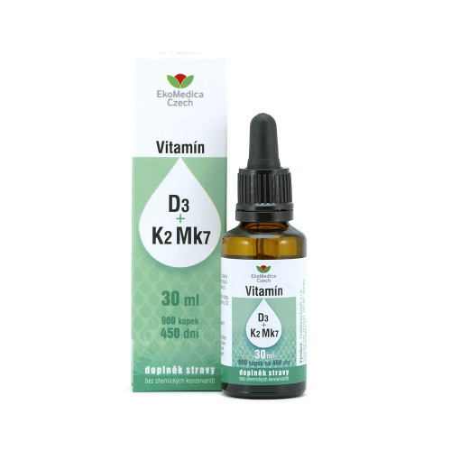 Vitamín D3 + K2 Mk7 30 ml